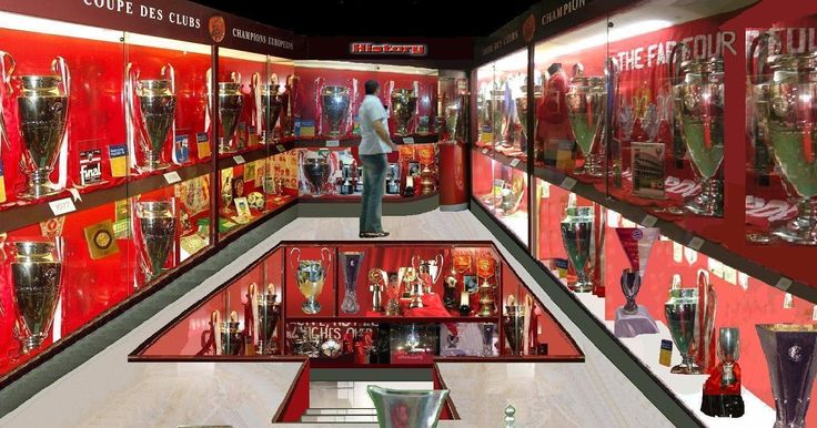 Sala de  troféus do Liverpool